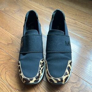 Michael Kors wedge leopard sneaker